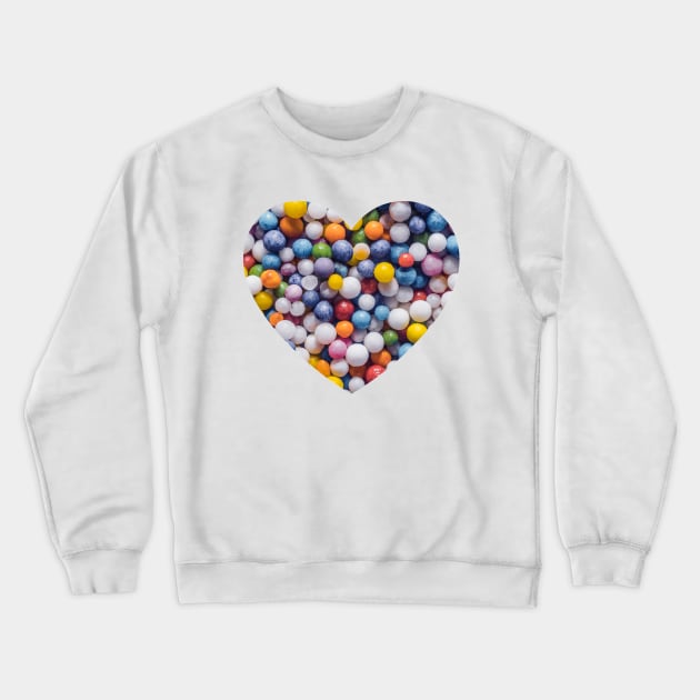 Vintage Sprinkles Heart Crewneck Sweatshirt by love-fi